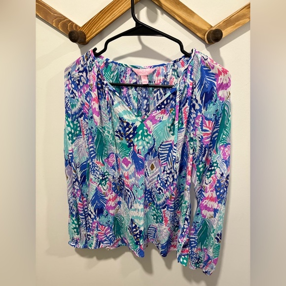 LIKE NEW- LILLY PULITZER WILLOW TOP - Picture 5 of 7